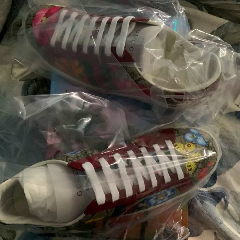 Gucci New Ace GG Supreme Floral Sneaker